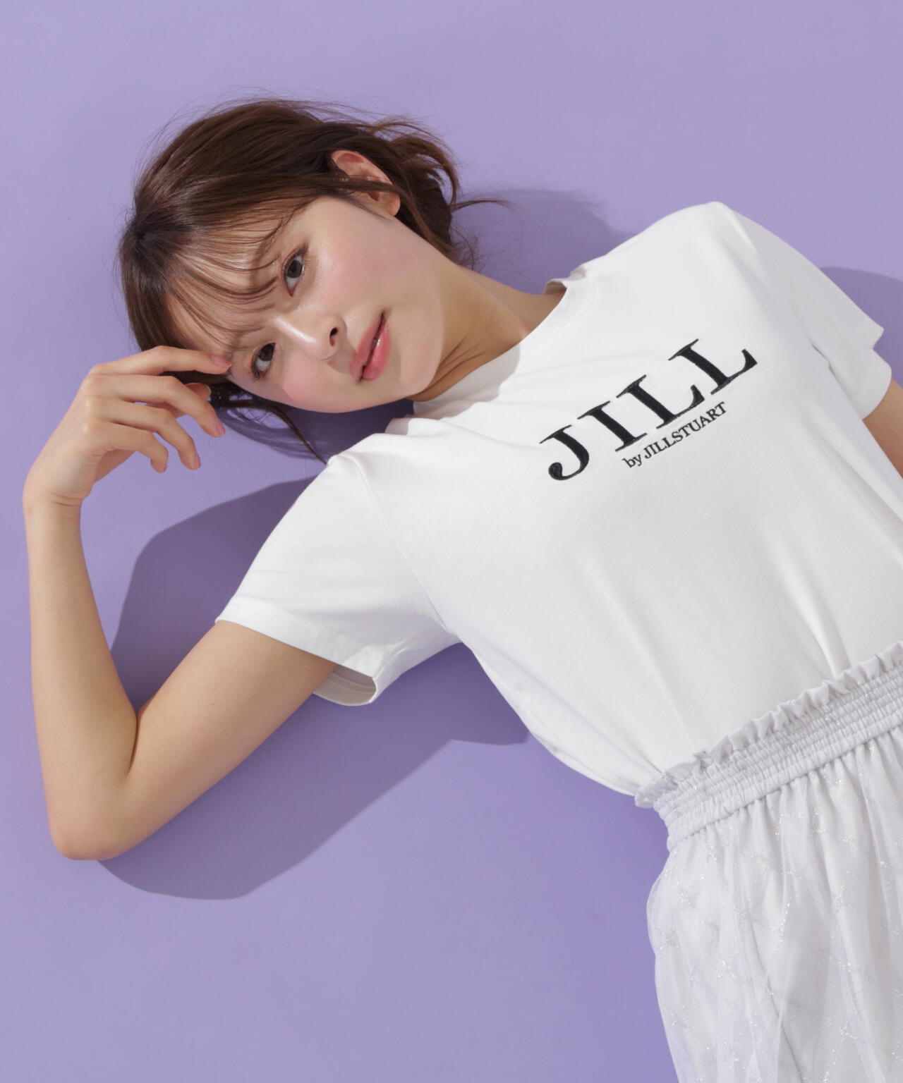 刺繍ロゴTシャツオーガニックコットン