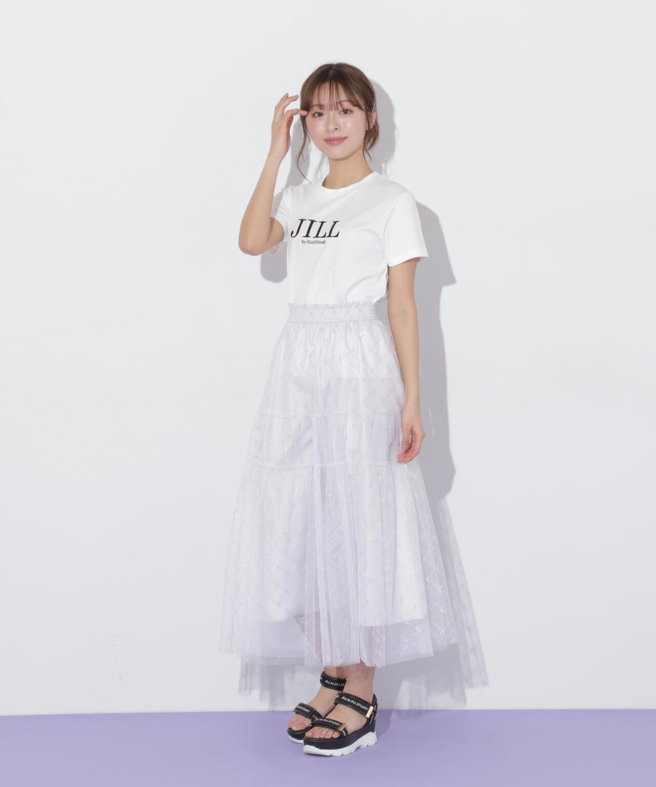 刺繍ロゴTシャツオーガニックコットン