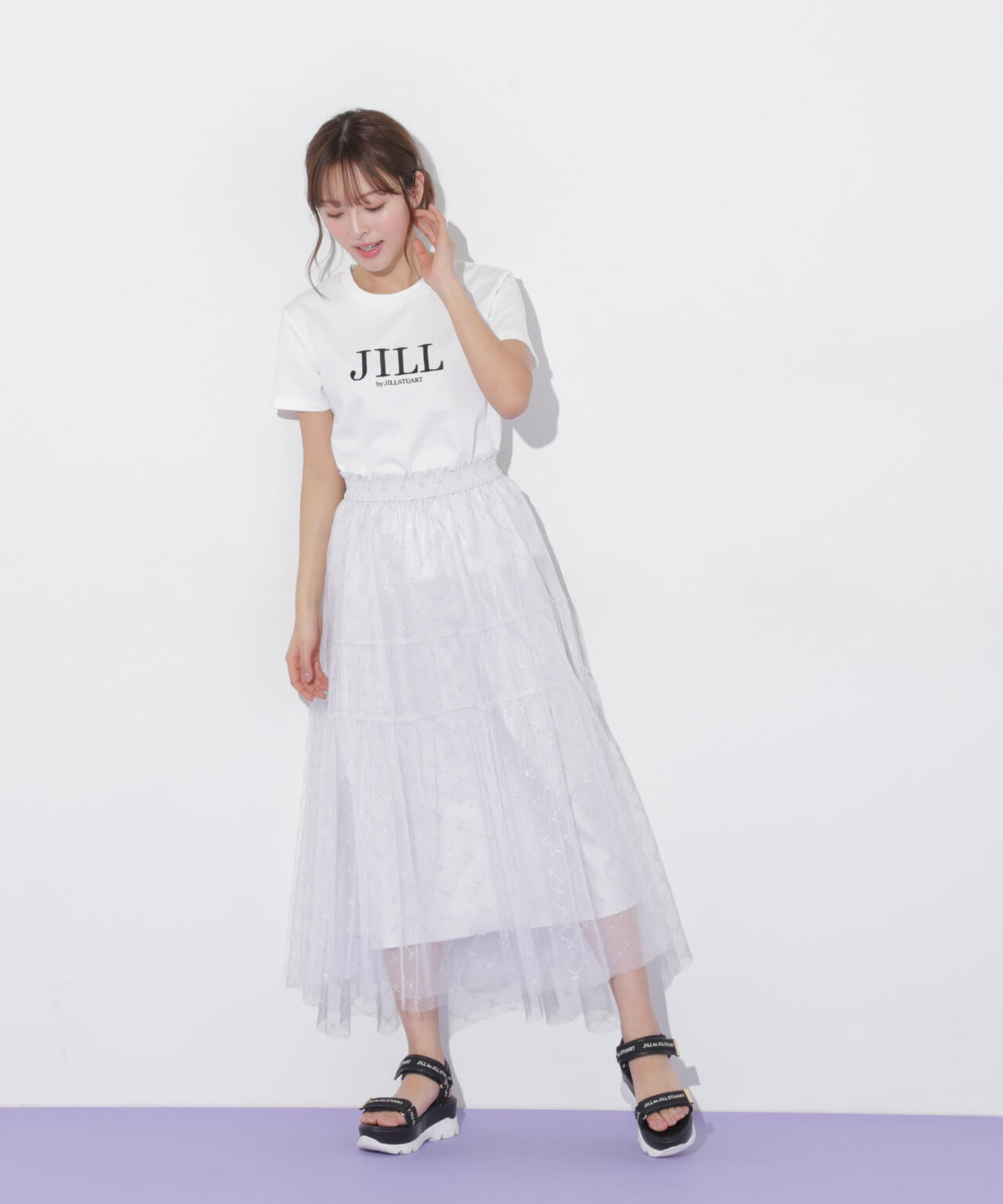 刺繍ロゴTシャツオーガニックコットン