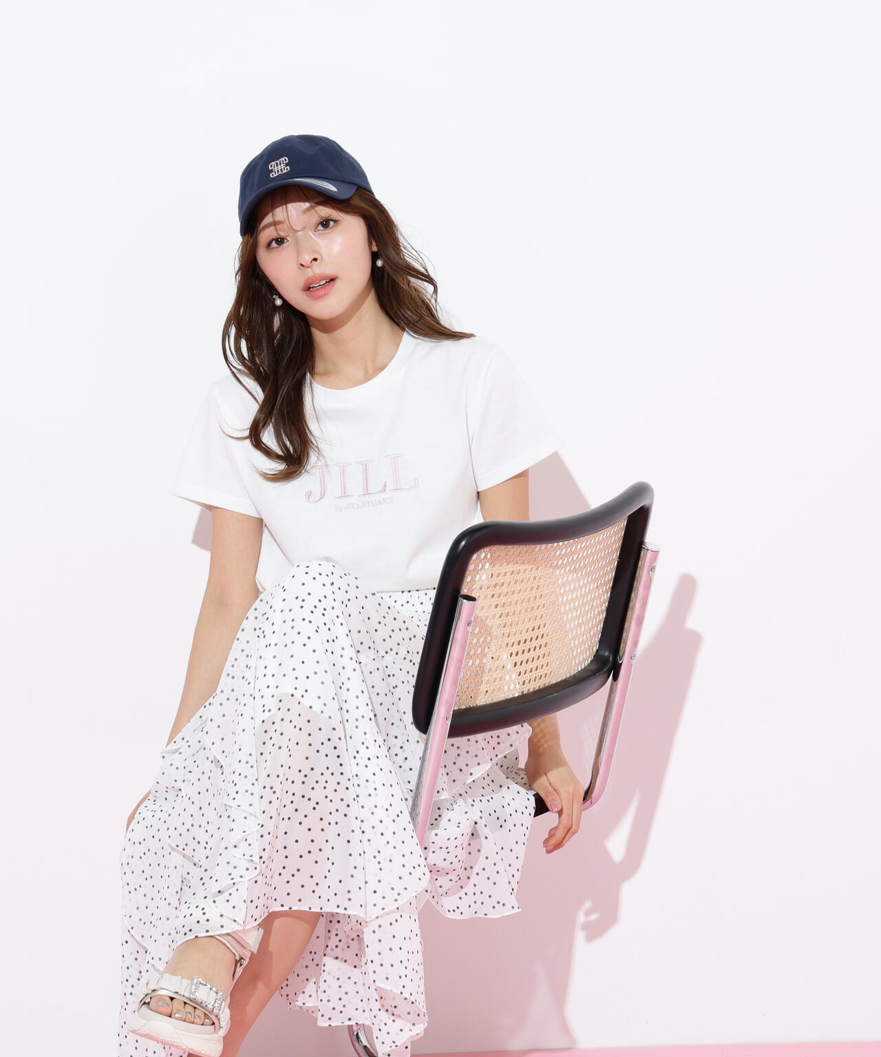 刺繍ロゴTシャツオーガニックコットン