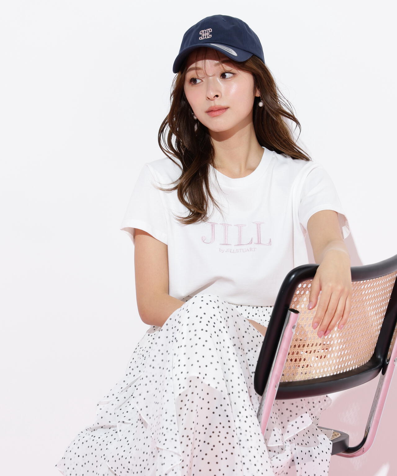 刺繍ロゴTシャツオーガニックコットン