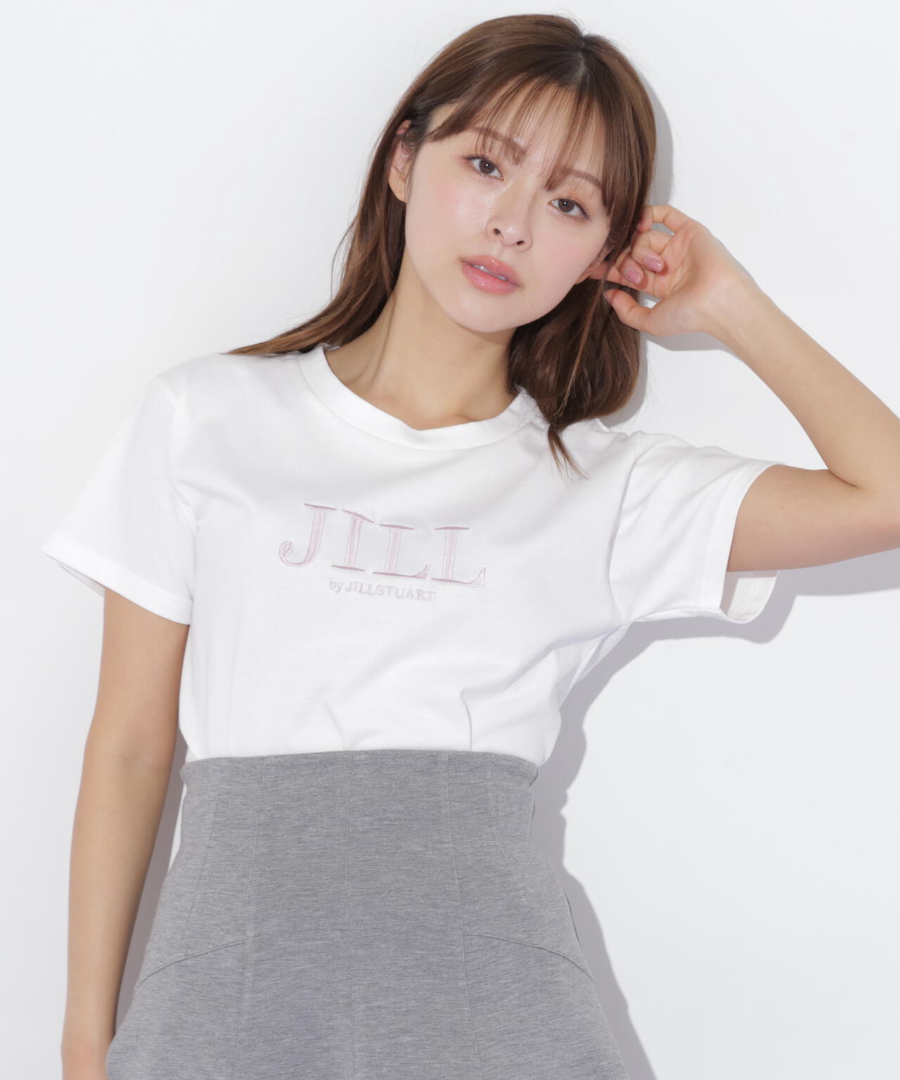 刺繍ロゴTシャツオーガニックコットン