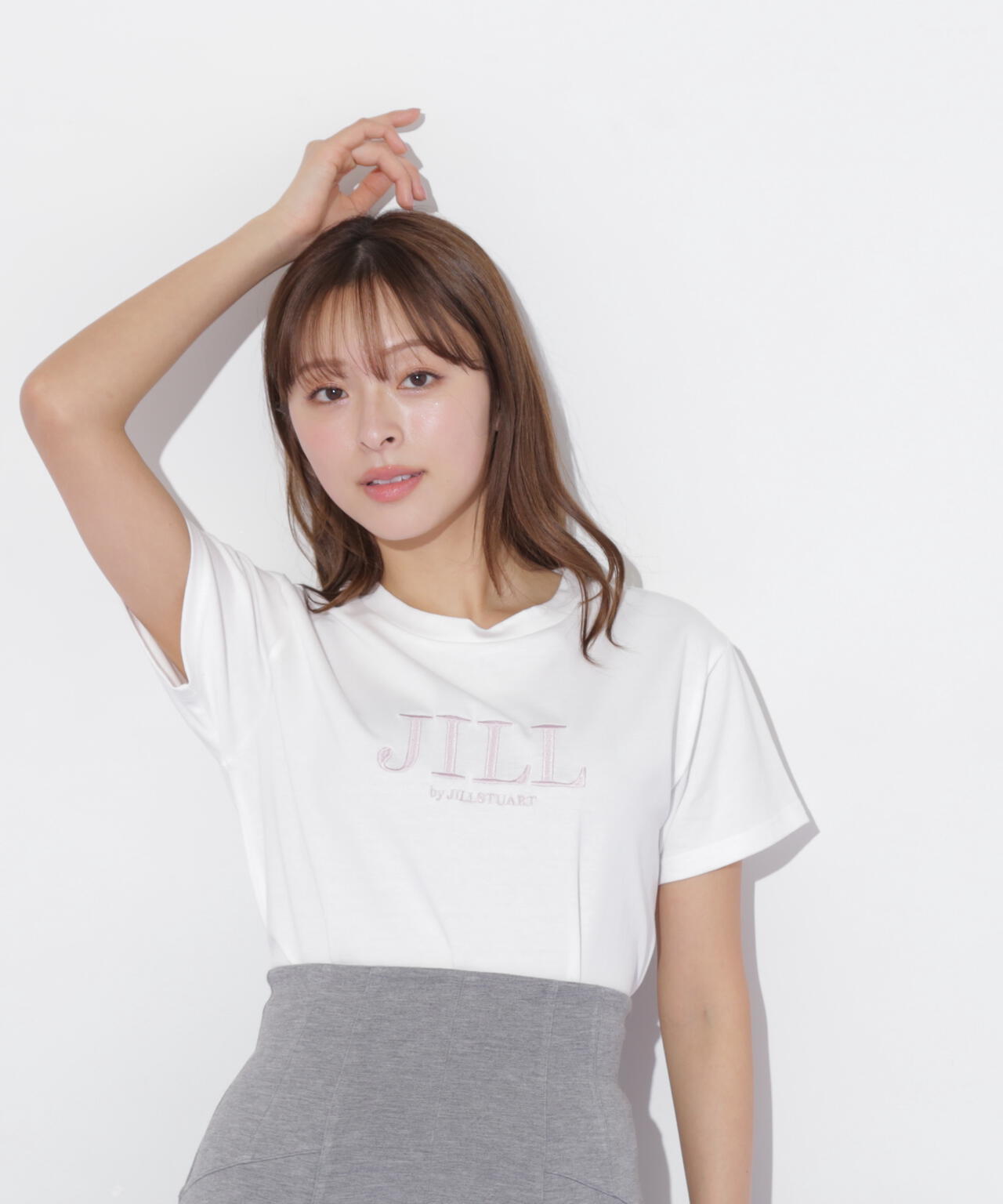 刺繍ロゴTシャツオーガニックコットン