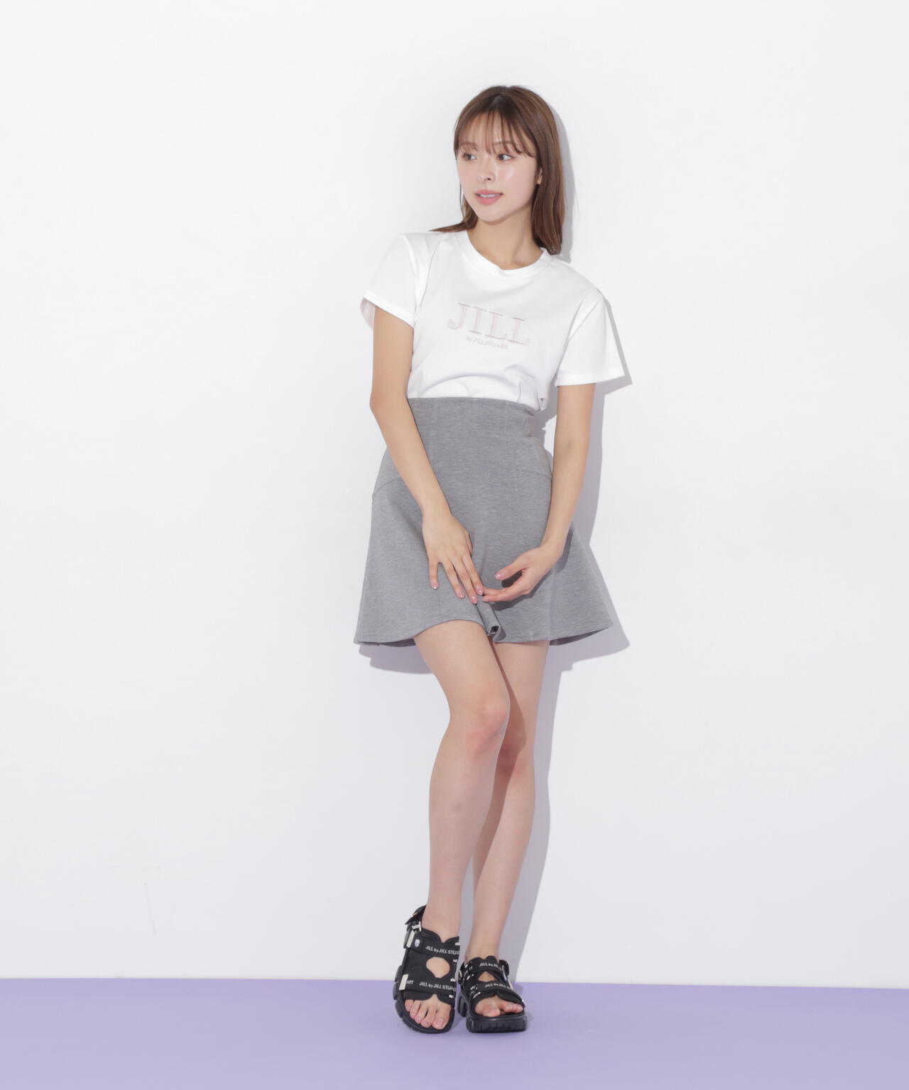 刺繍ロゴTシャツオーガニックコットン