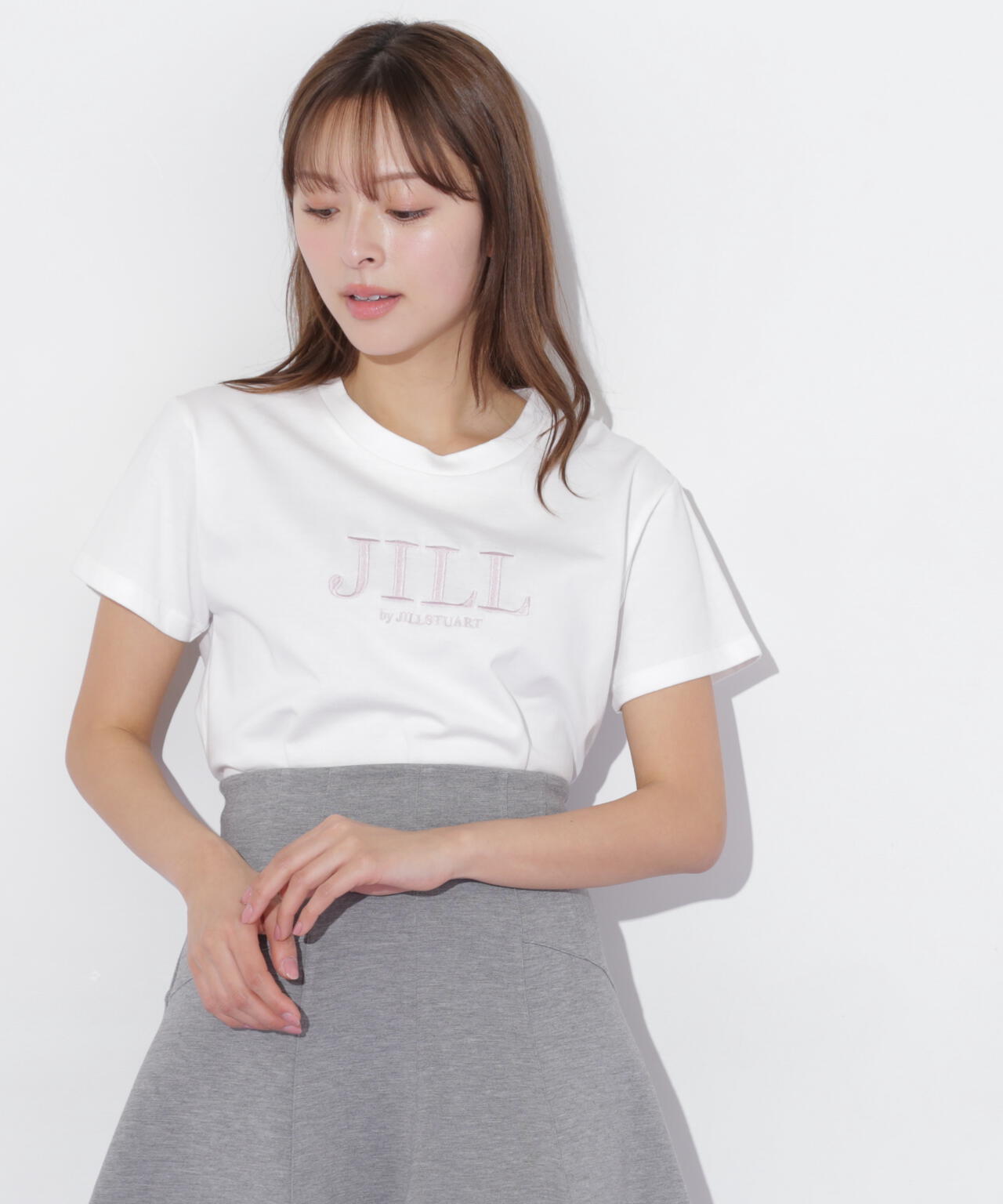 刺繍ロゴTシャツオーガニックコットン