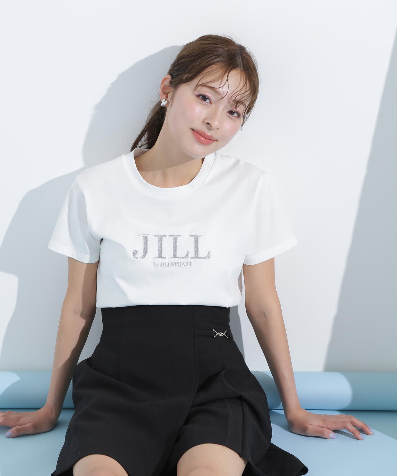 刺繍ロゴTシャツオーガニックコットン