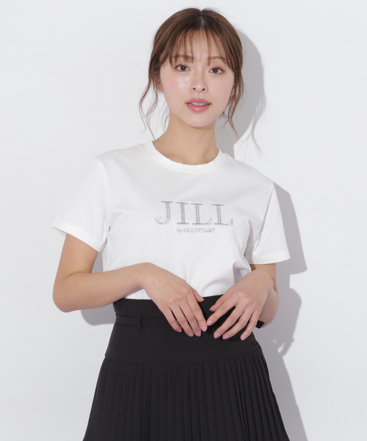 刺繍ロゴTシャツオーガニックコットン