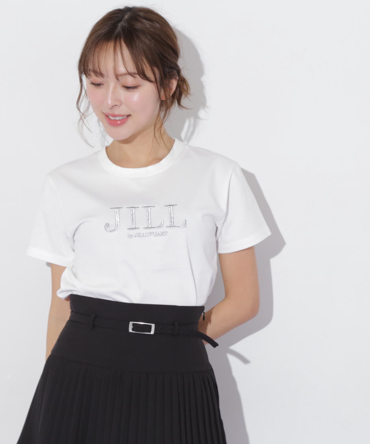 刺繍ロゴTシャツオーガニックコットン