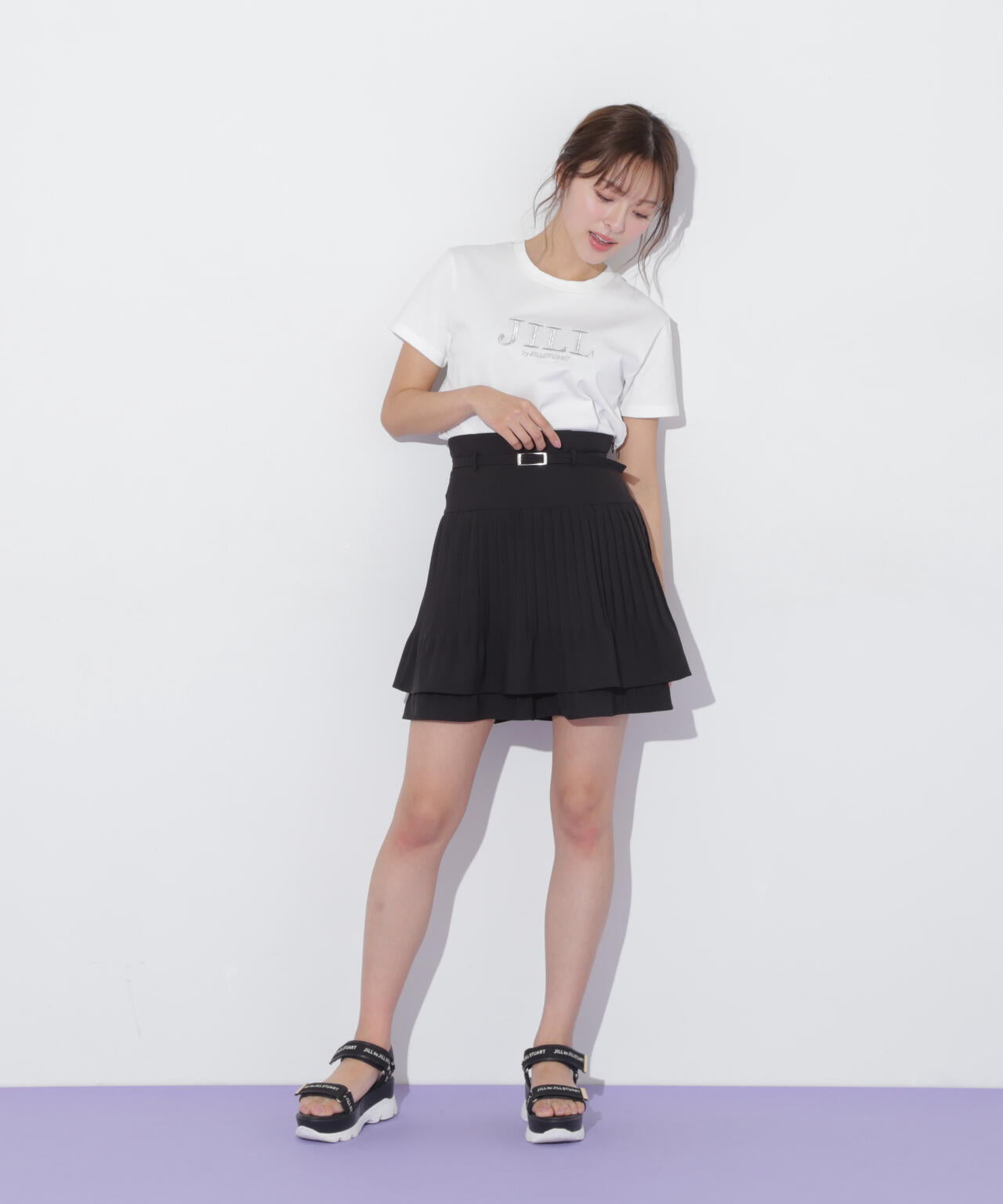 刺繍ロゴTシャツオーガニックコットン