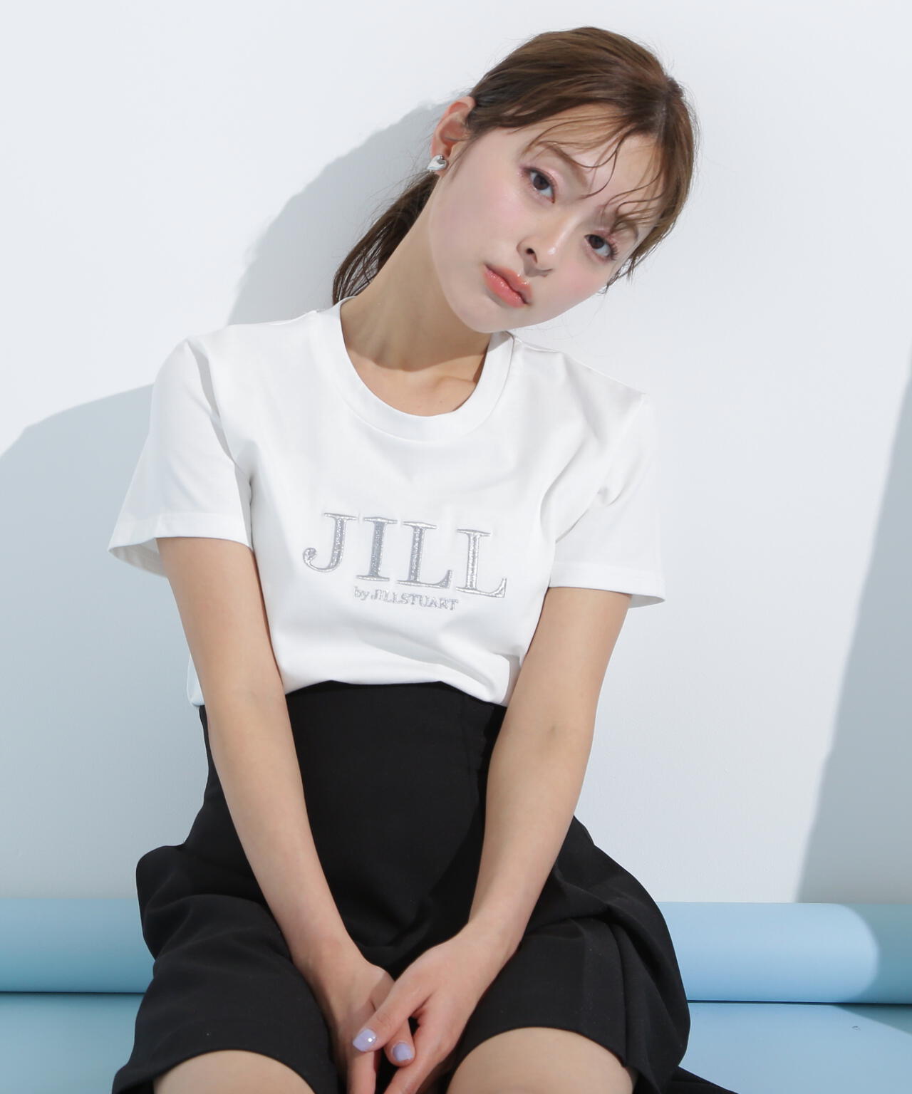 刺繍ロゴTシャツオーガニックコットン