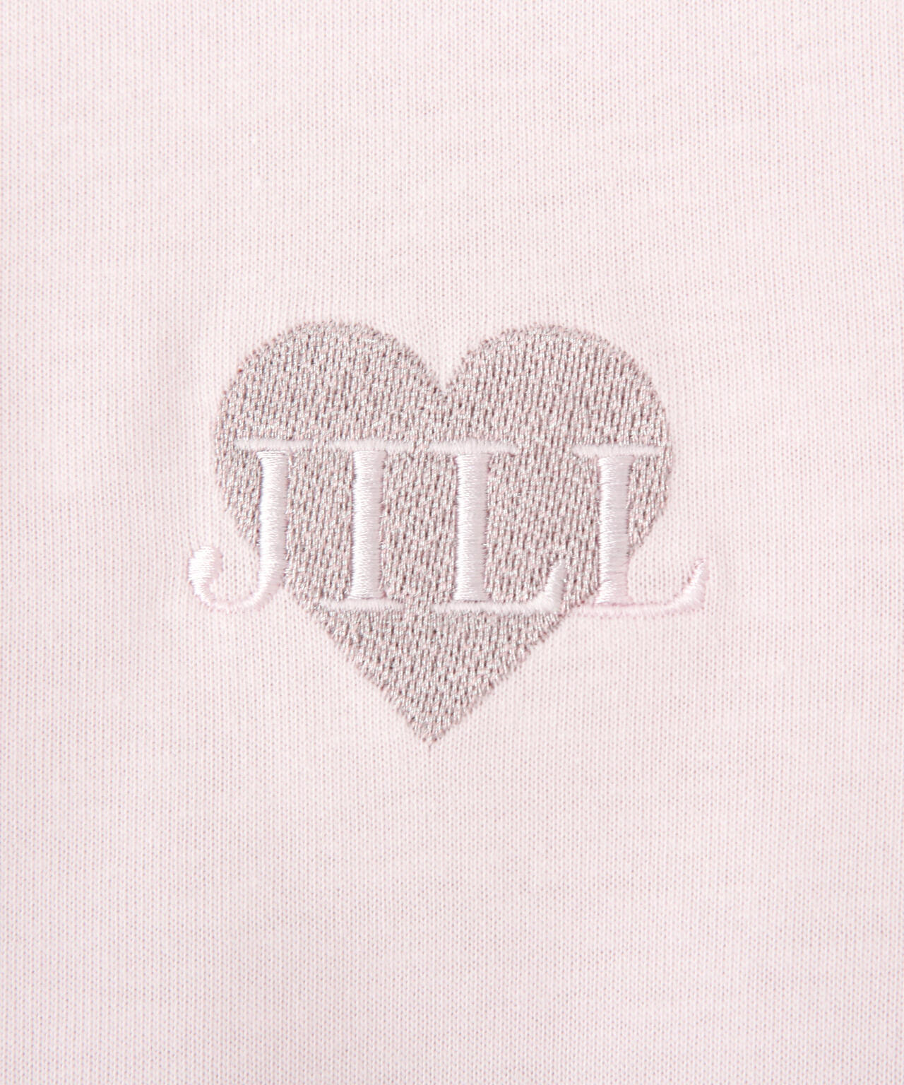 クロップドハート刺繍Tシャツ