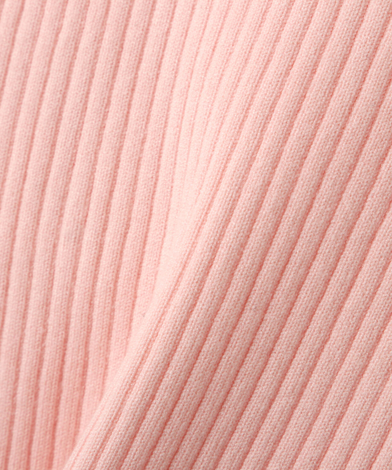 幾何チェック柄スカーフ付きリブニット