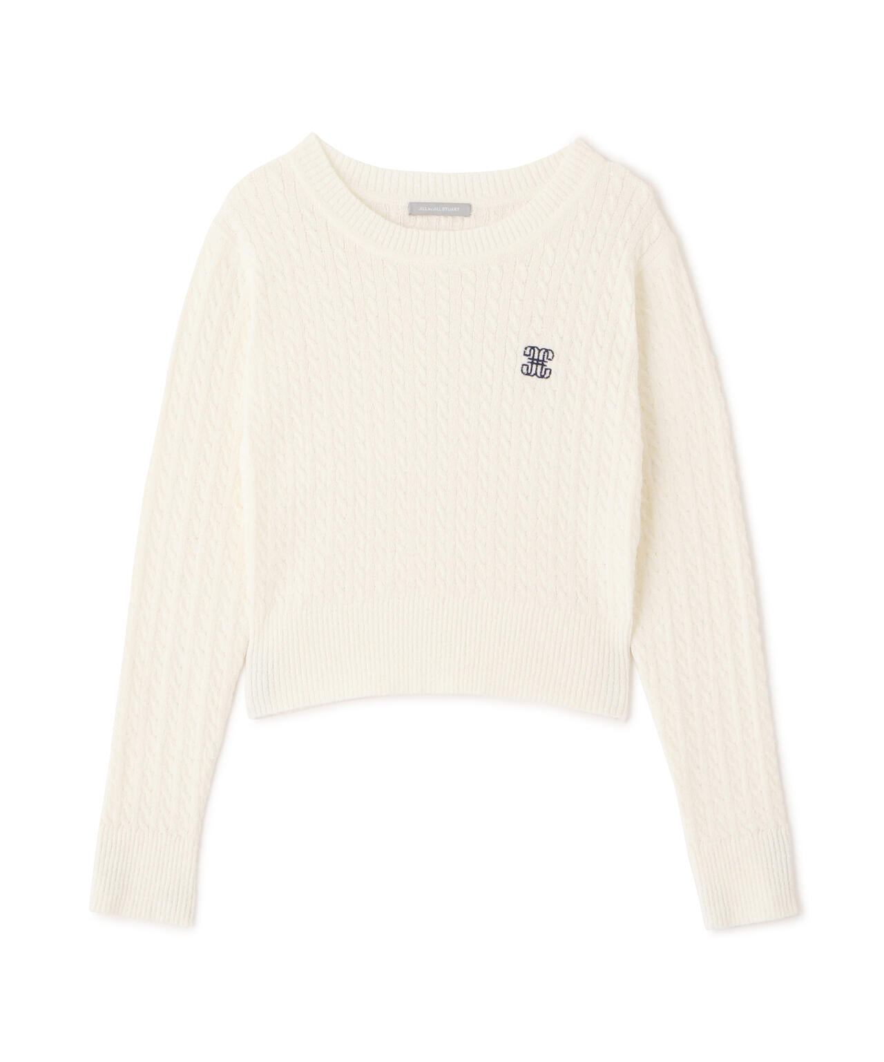 ミニブークレーケーブルニット