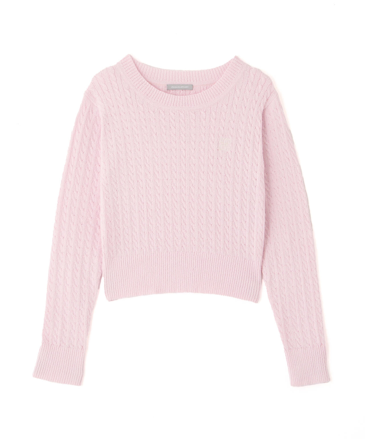 ミニブークレーケーブルニット