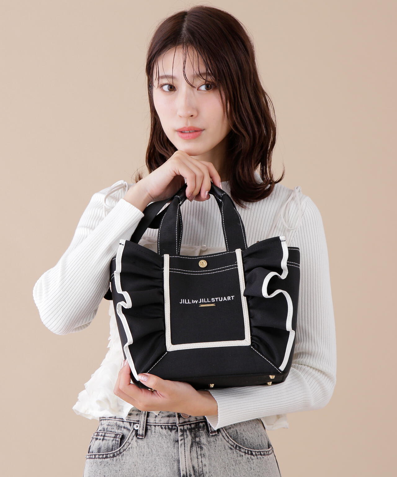 【6/12 10:00~6/15 SPECIAL COUPON 対象商品】フレームフリルトート小
