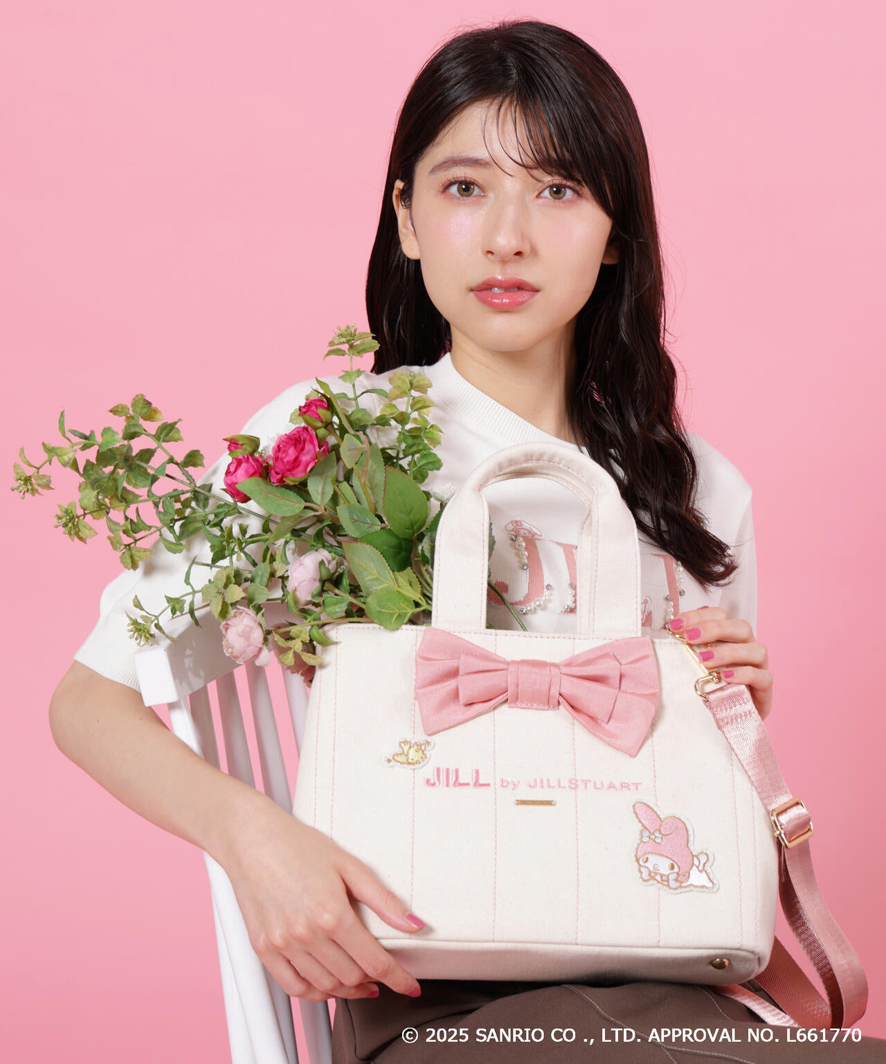 マイメロディ×リボンステッチトートバッグ