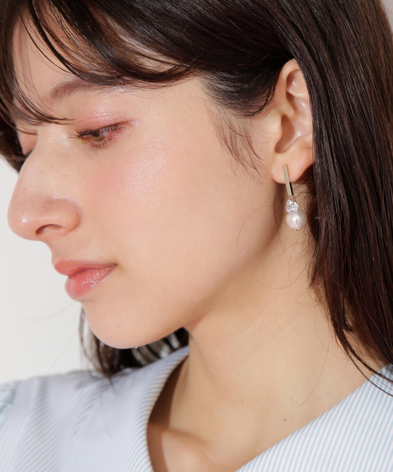 ドロップパールピアス