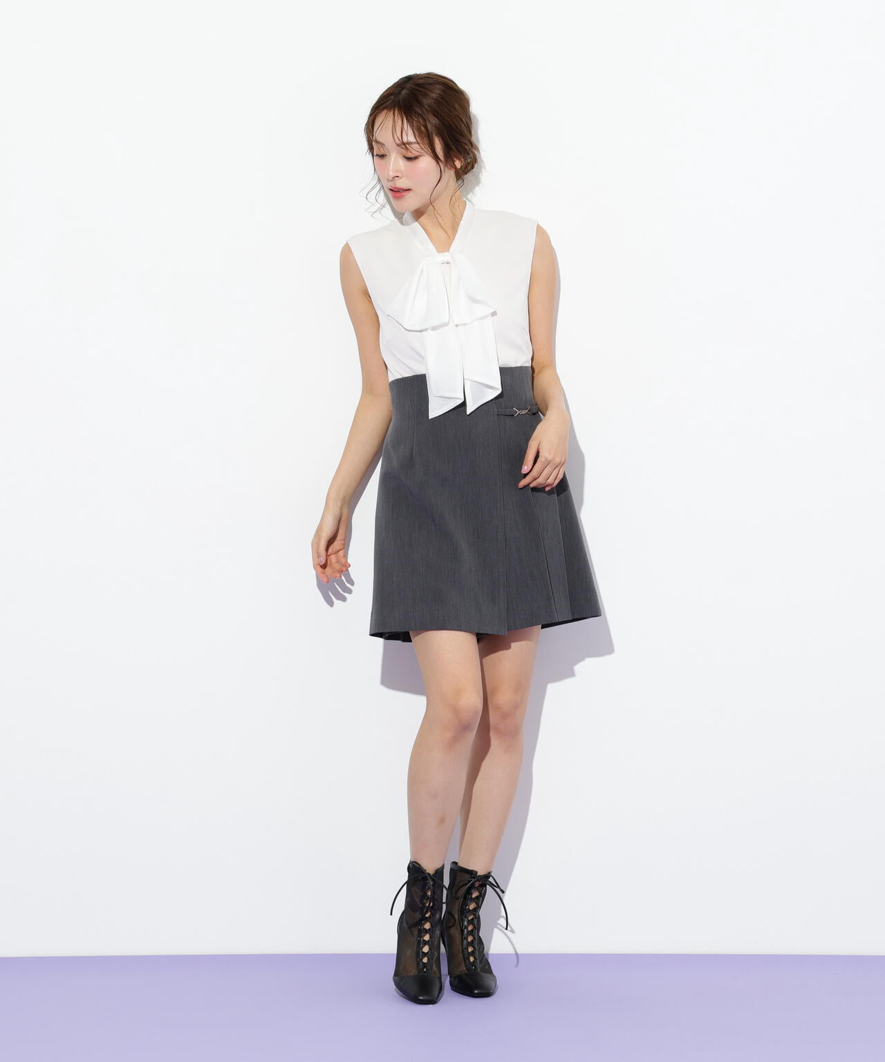 ビッグボウタイブラウス