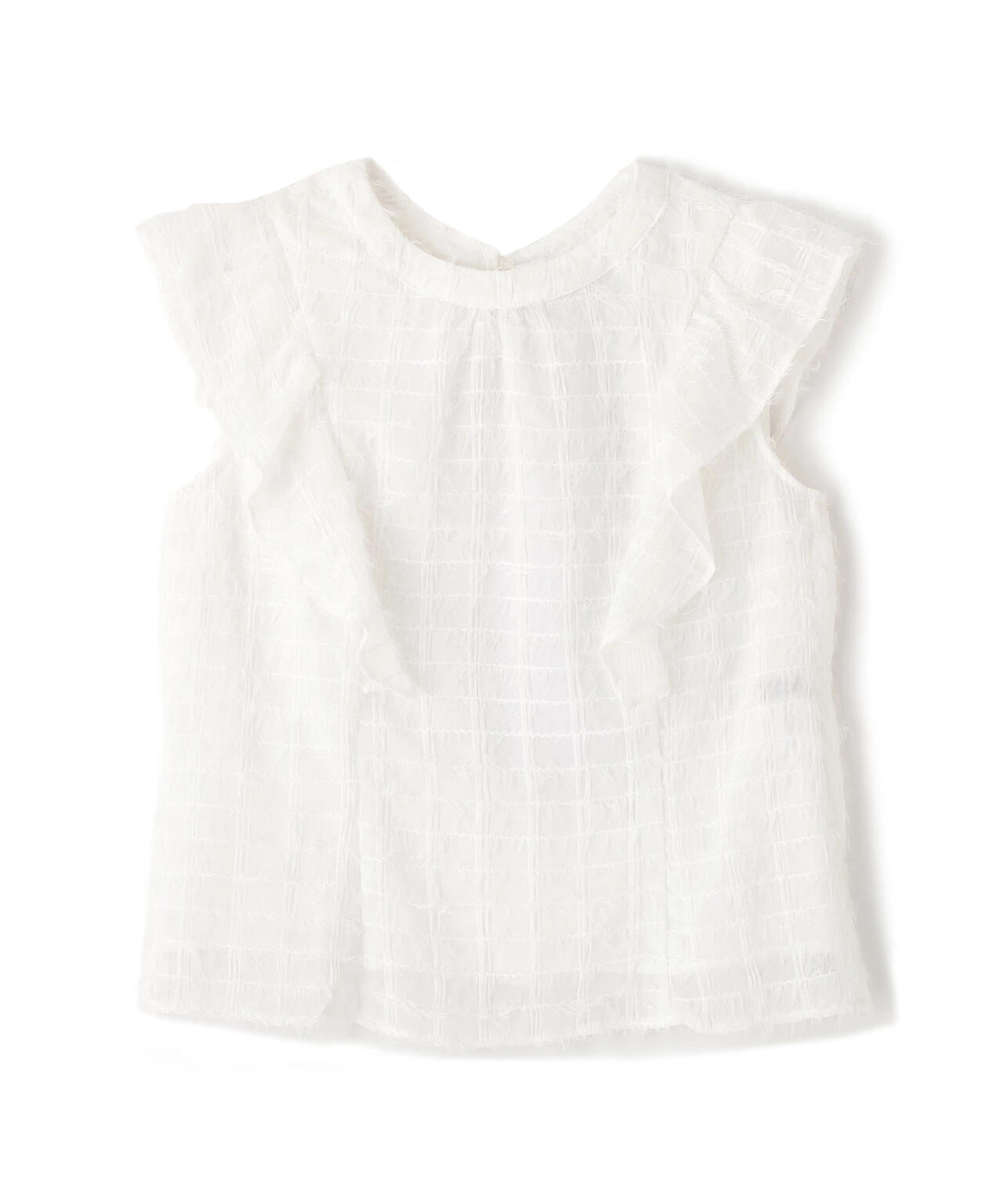 フェザーチェックブラウス