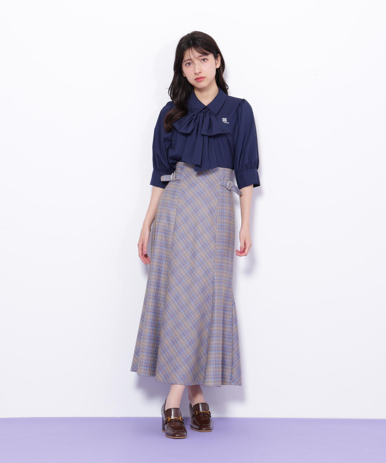 リボンボウタイブラウス