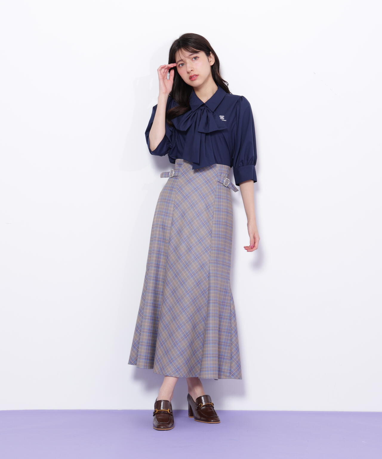 リボンボウタイブラウス