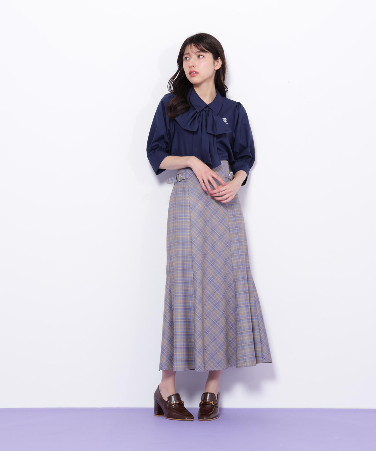 リボンボウタイブラウス