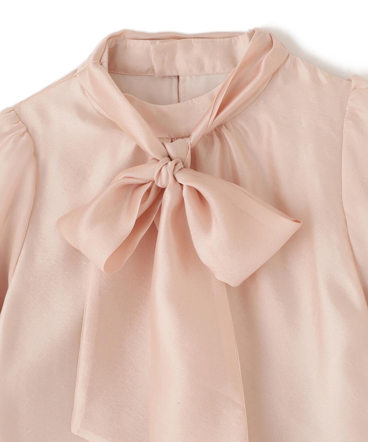 バルーンスリーブボウタイブラウス