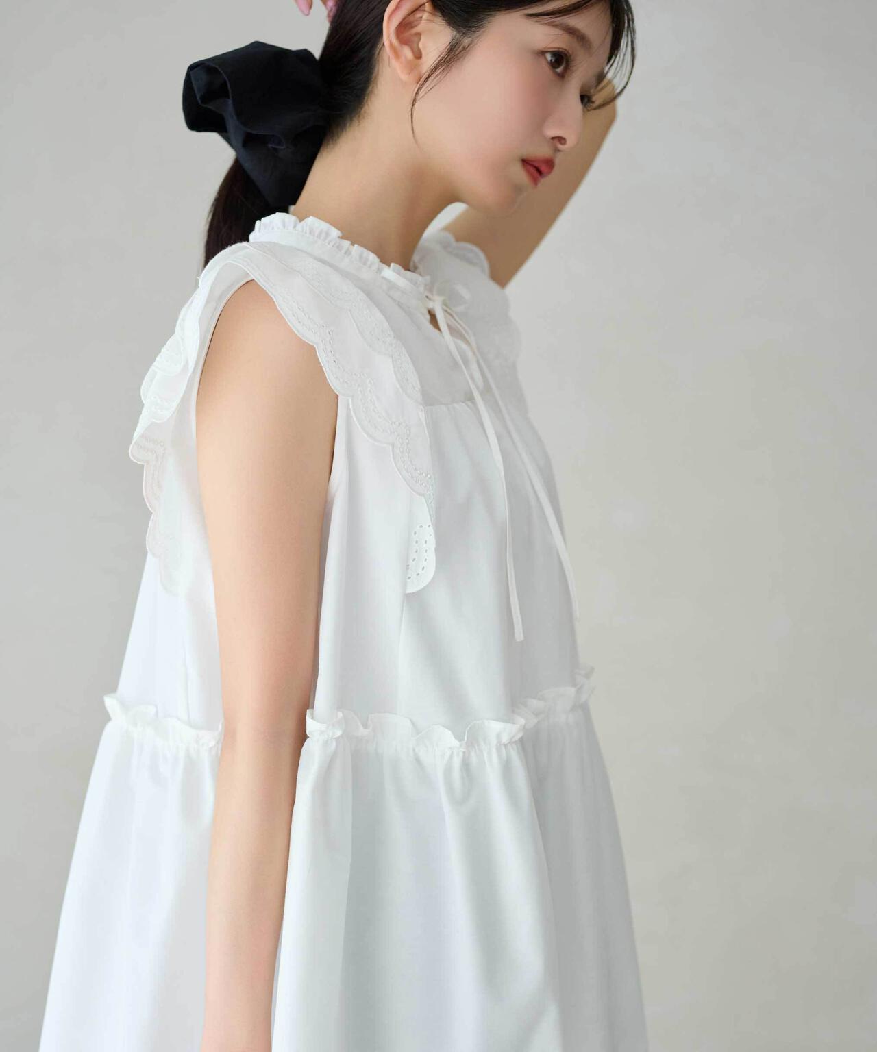 カットワークティアードチュニック