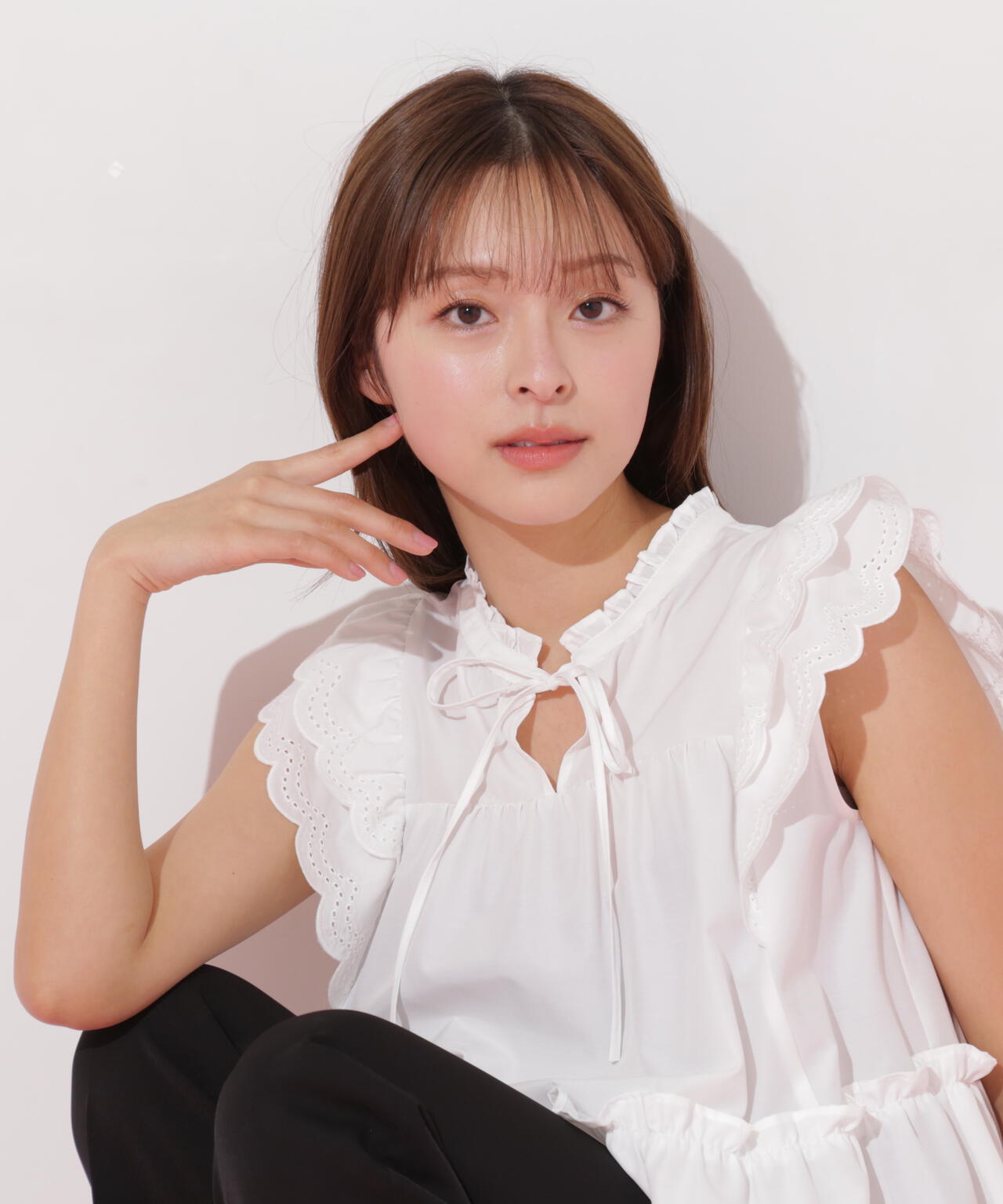 カットワークティアードチュニック