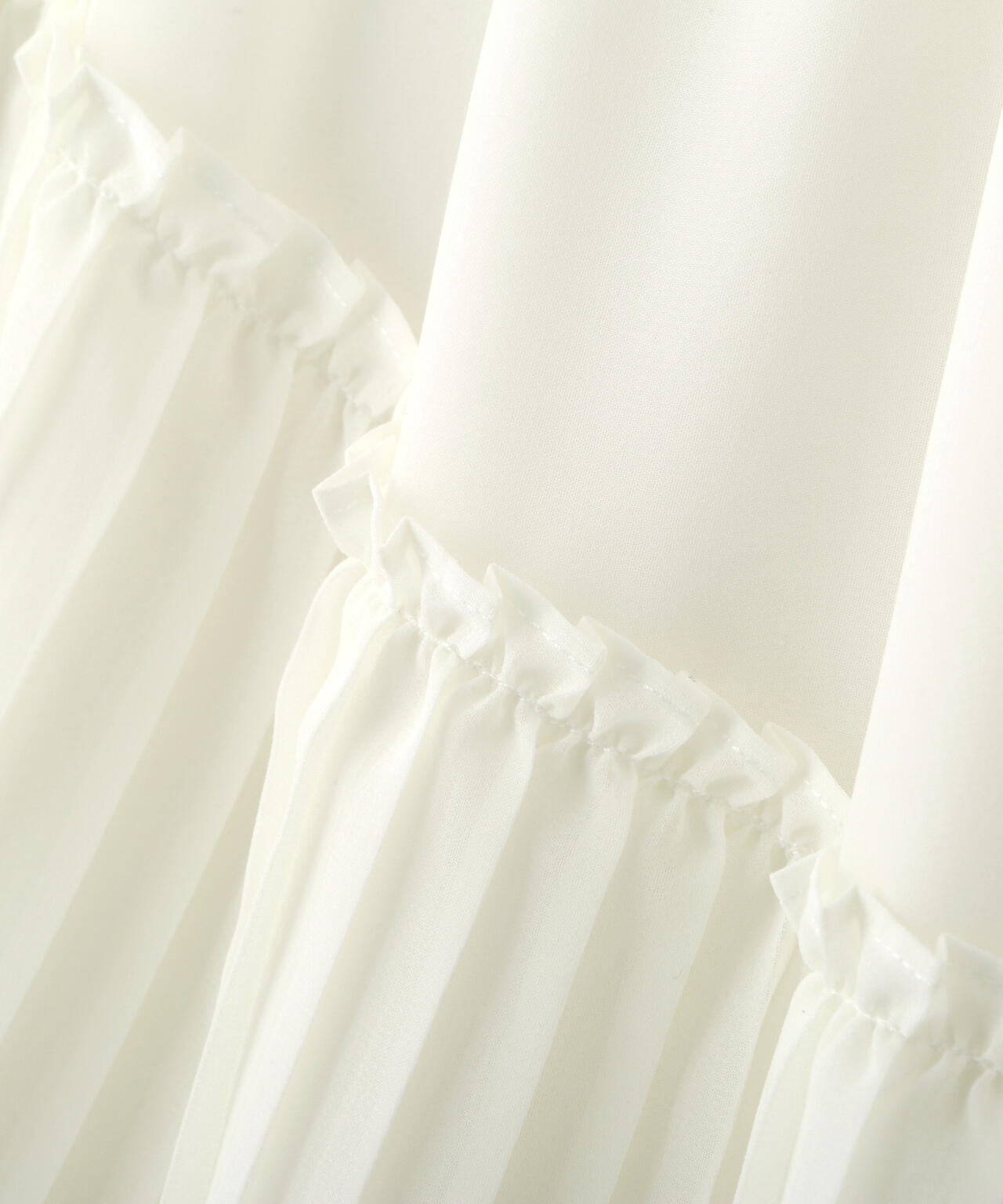 アシメプリーツティアードスカート