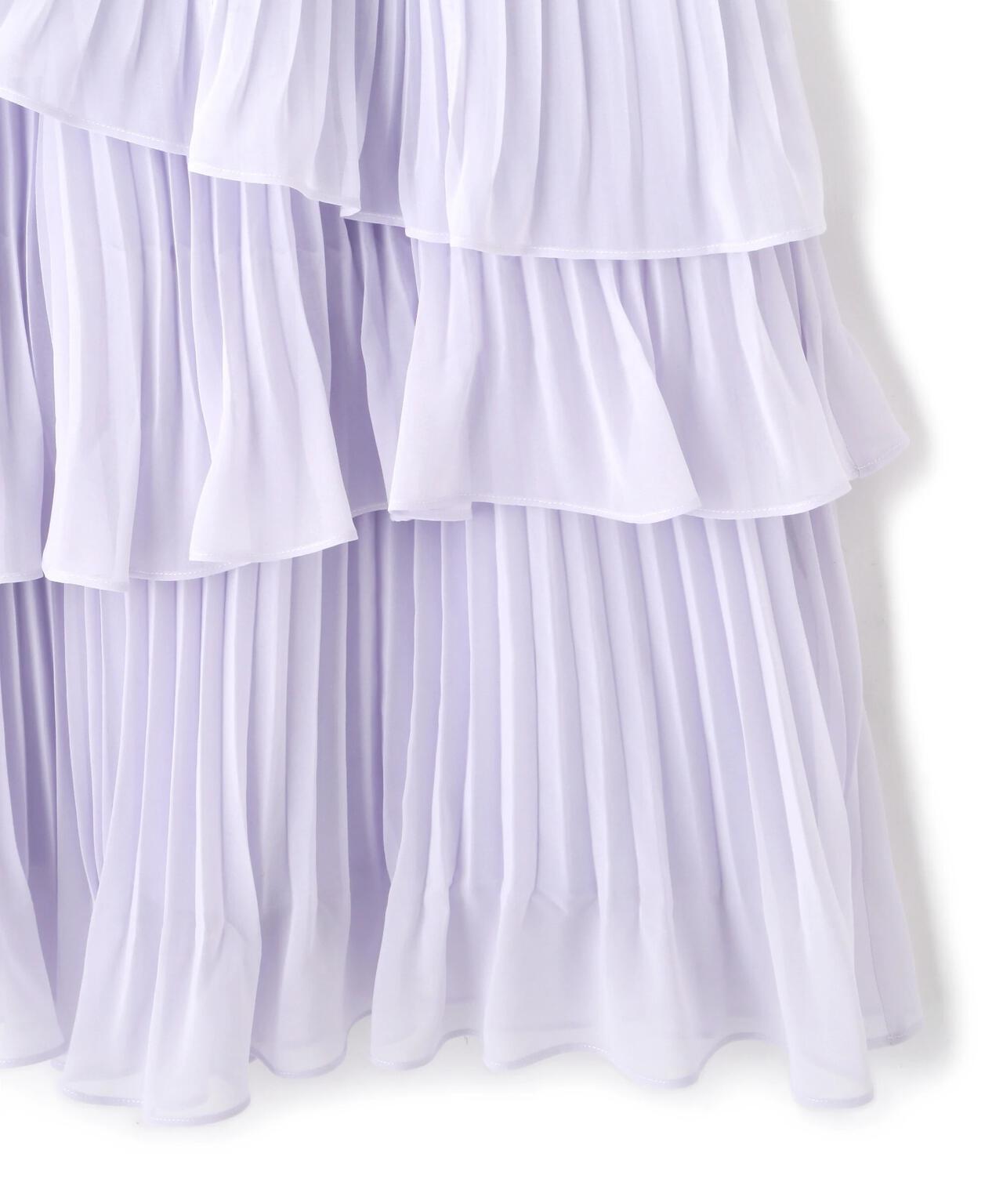 アシメプリーツティアードスカート