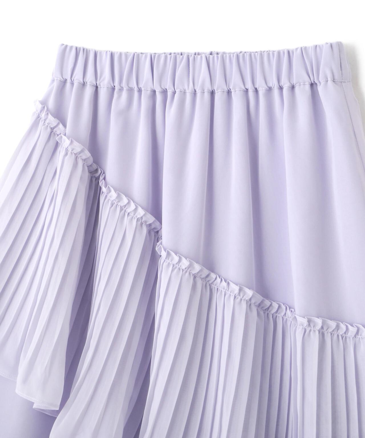 アシメプリーツティアードスカート