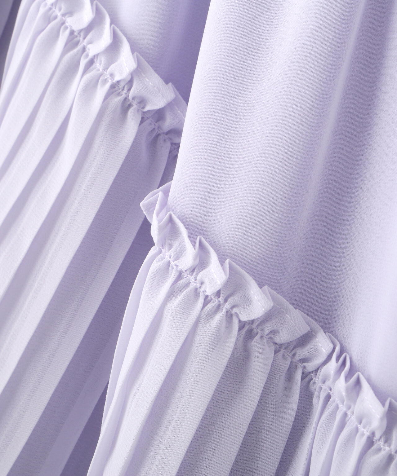 アシメプリーツティアードスカート