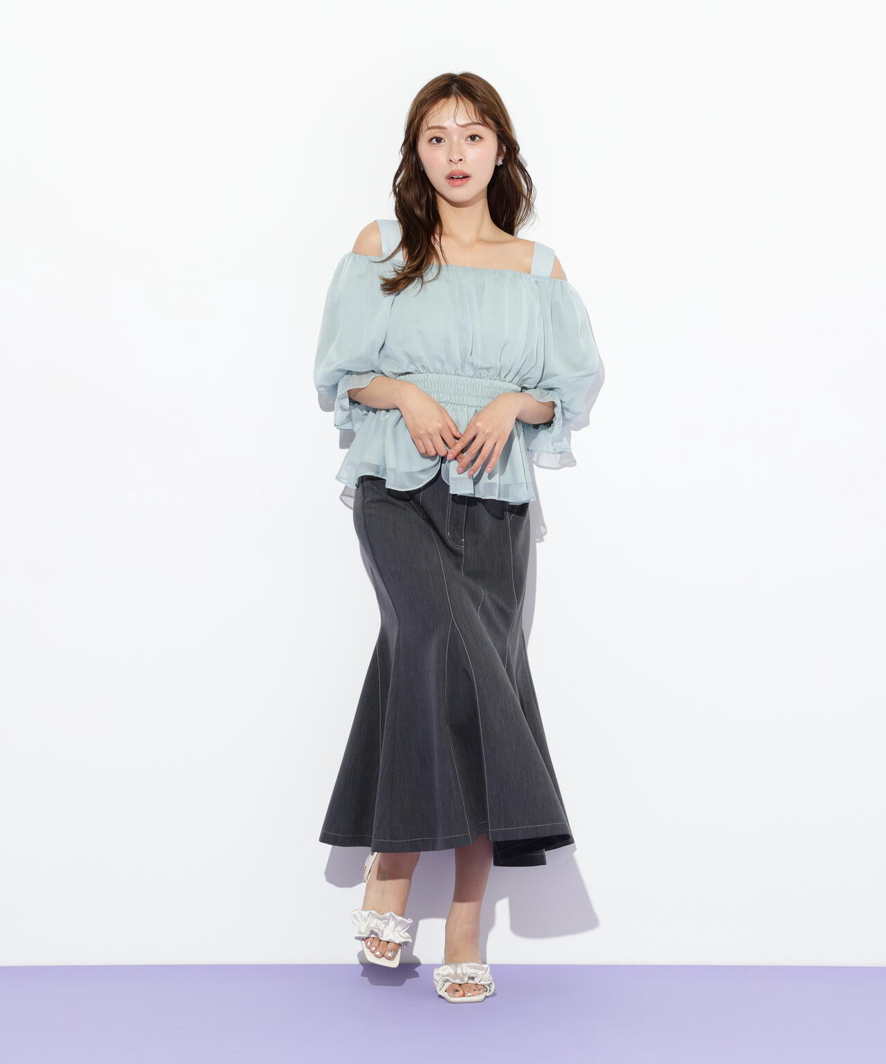 ストレッチマーメイドスカート