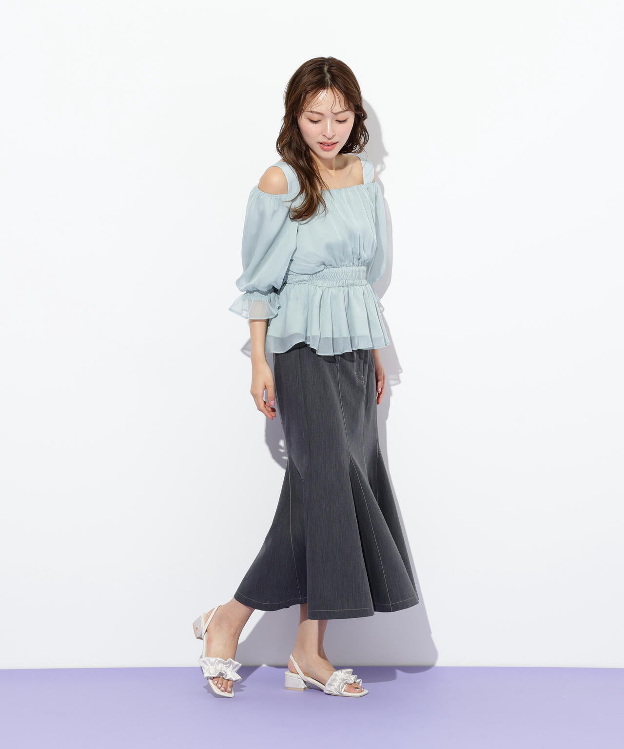 ストレッチマーメイドスカート