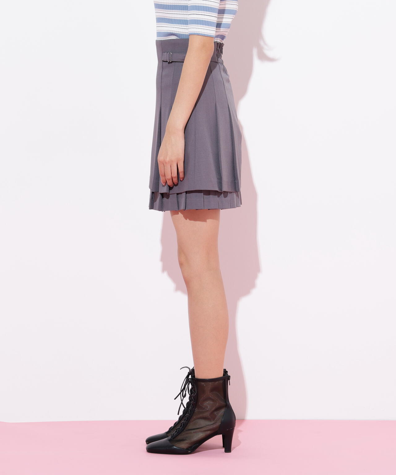 レイヤードミニスカート