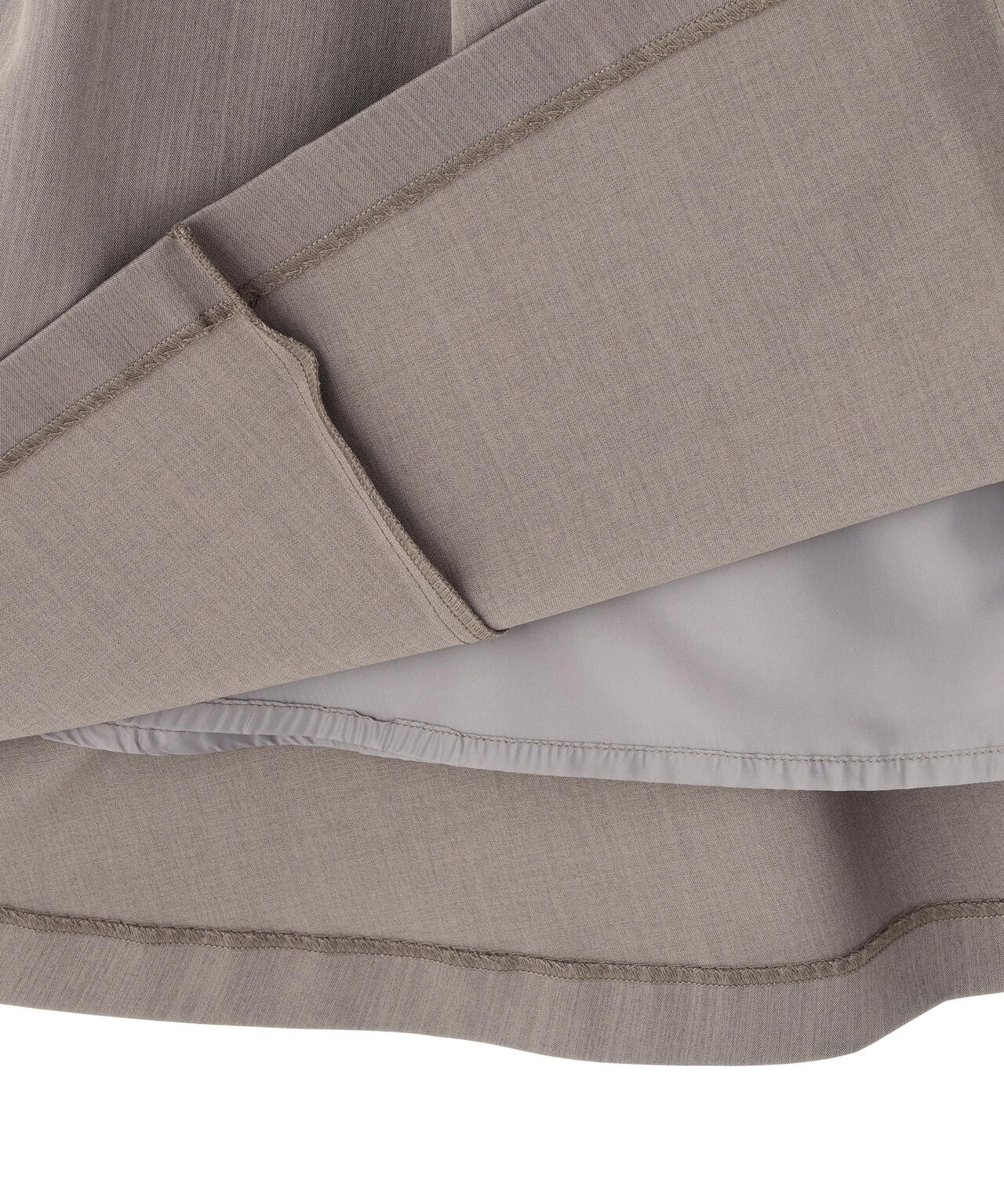 ベルト付タックフレアスカート