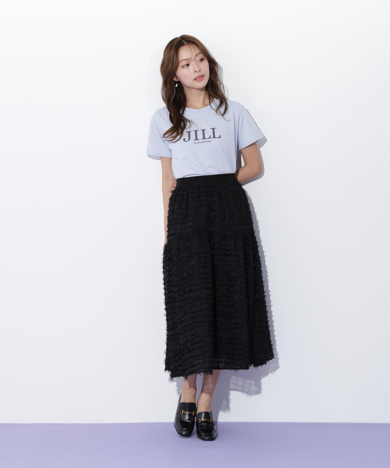 フェザーチェックスカート