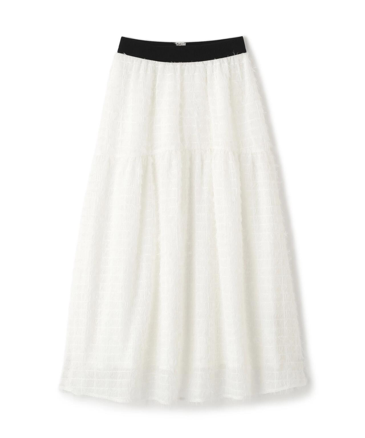 フェザーチェックスカート