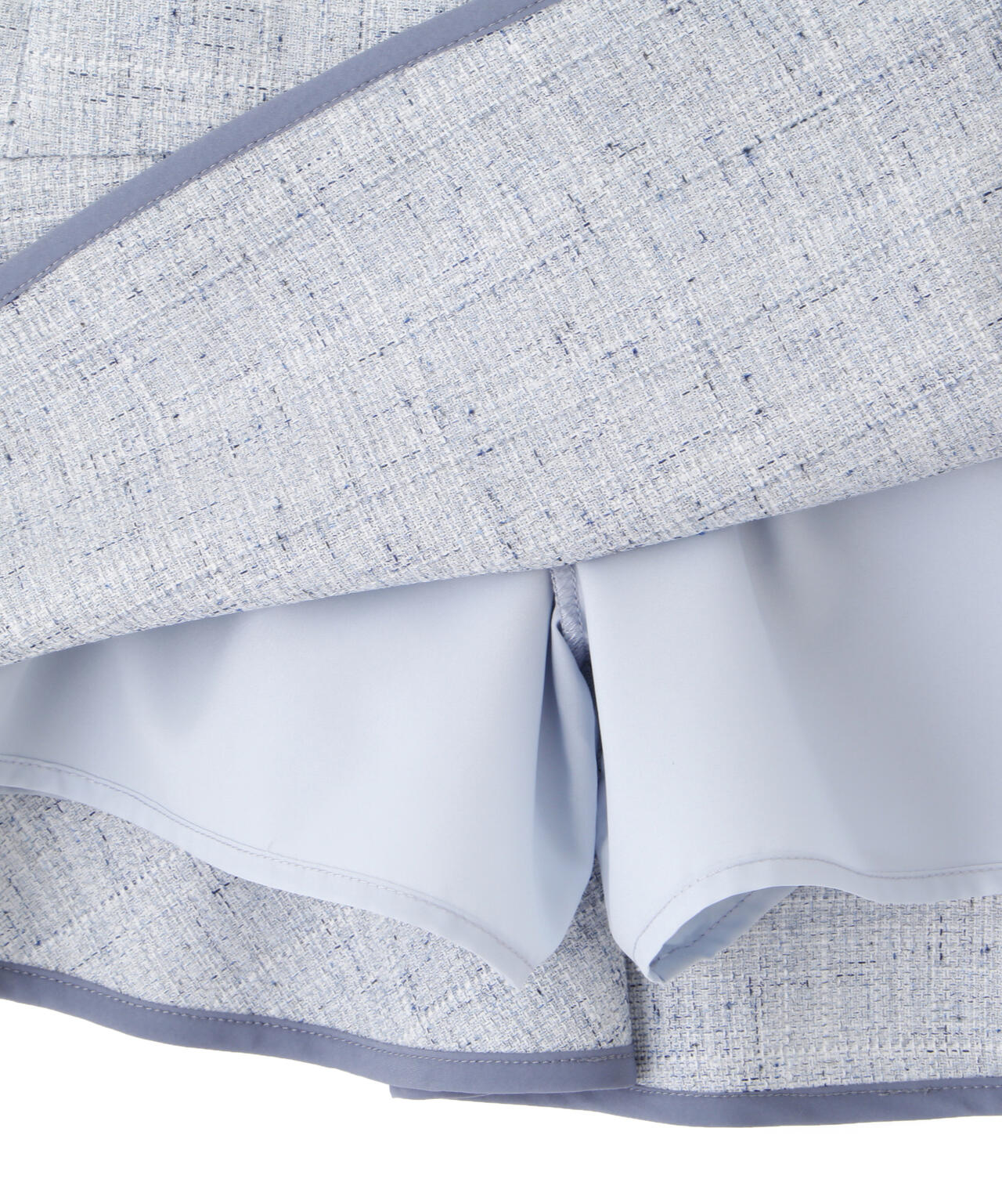 パイピングラッフルミニスカート