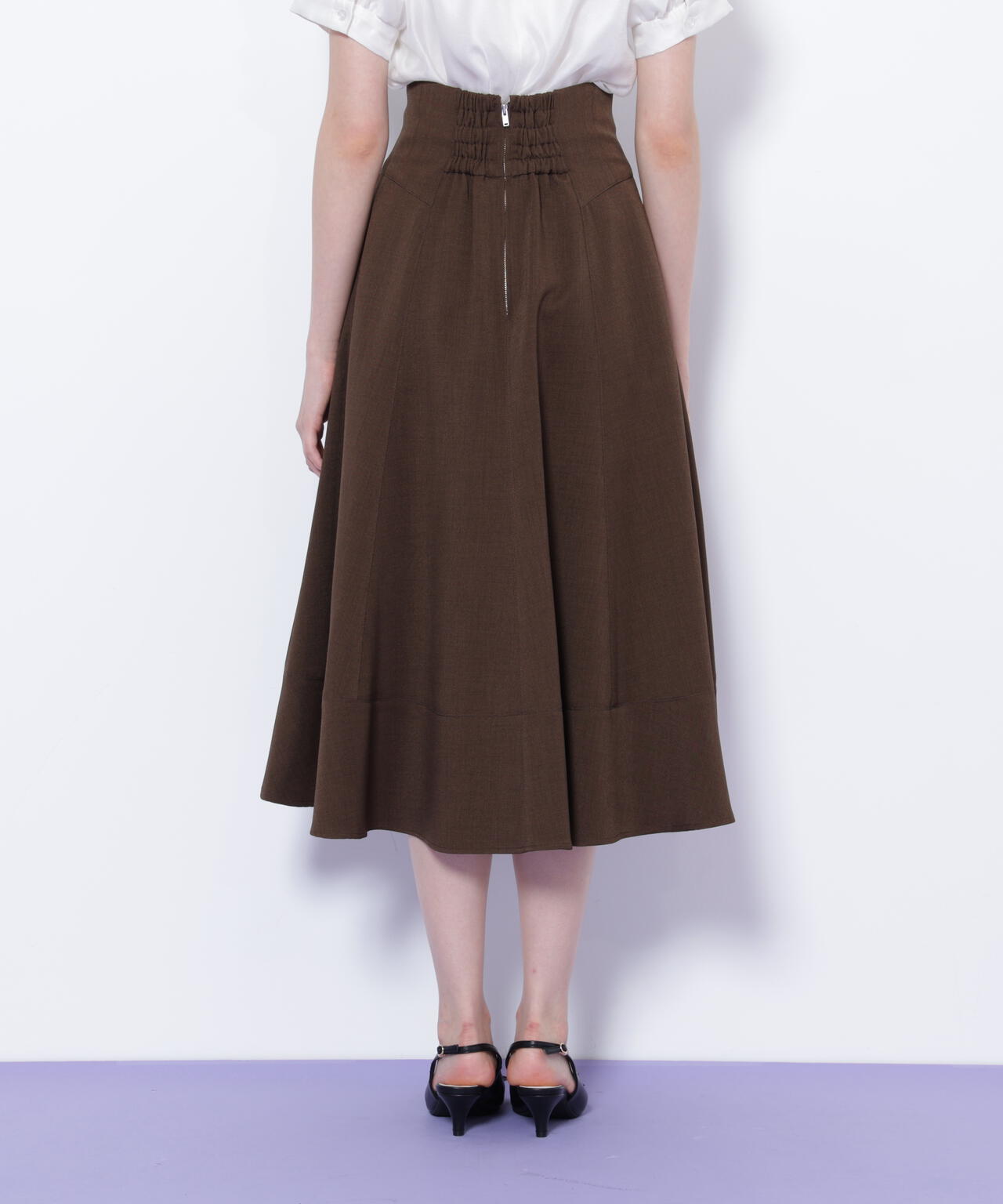 ステッチフレアスカート