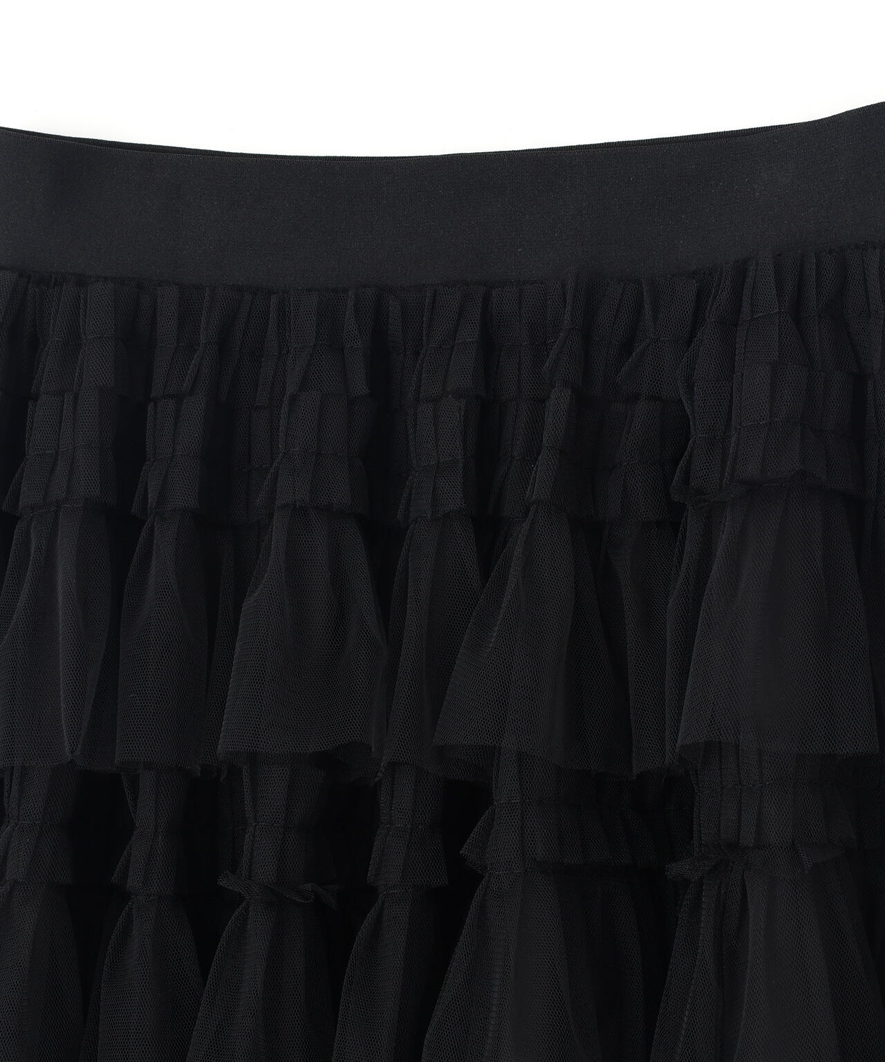 フリルテープティアードスカート