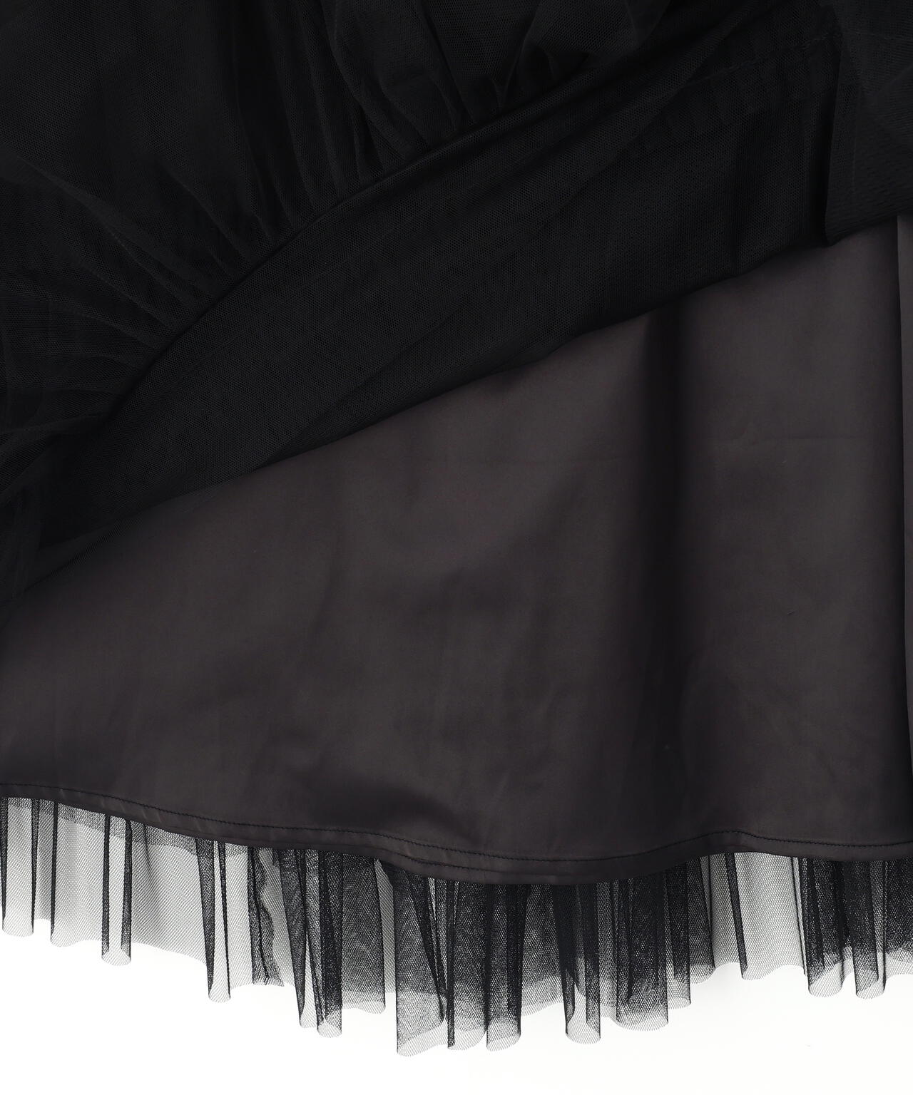 フリルテープティアードスカート