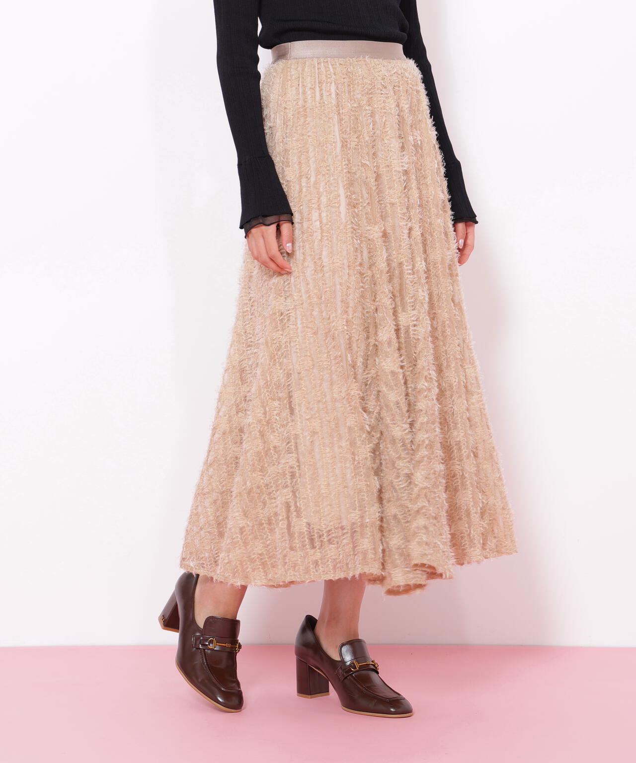 フェザーテープチュールスカート