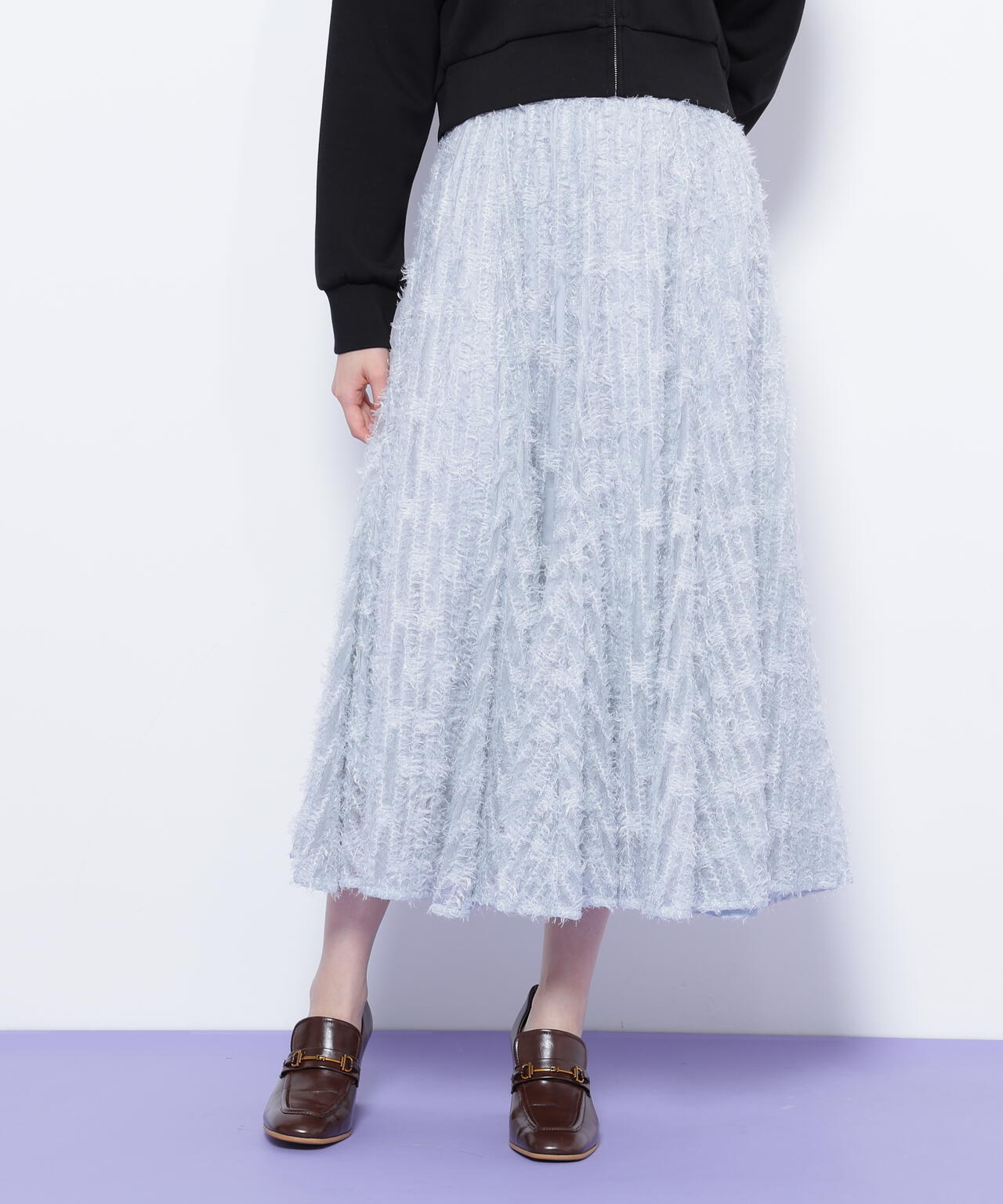 フェザーテープチュールスカート