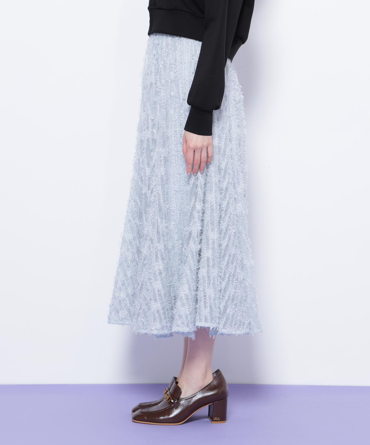 フェザーテープチュールスカート
