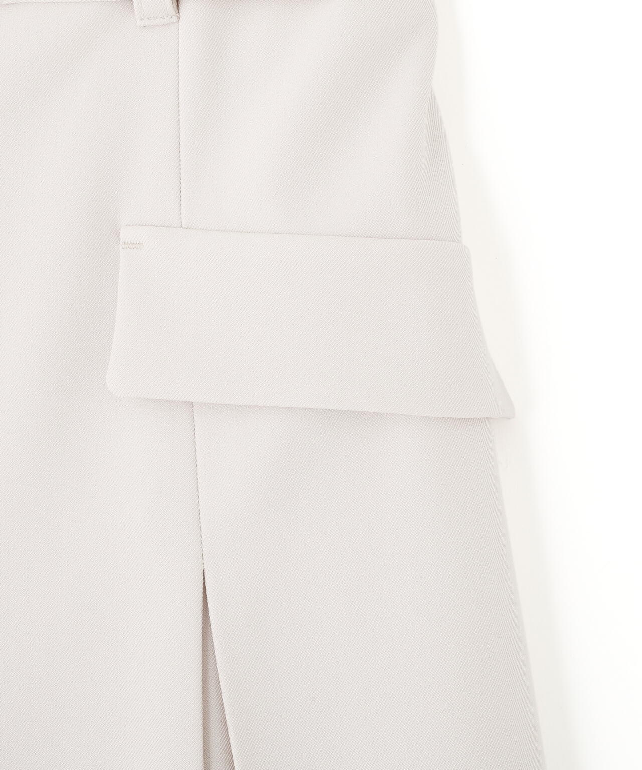 <セットアップ対応>ベルト付ベーシックツイルミニスカート