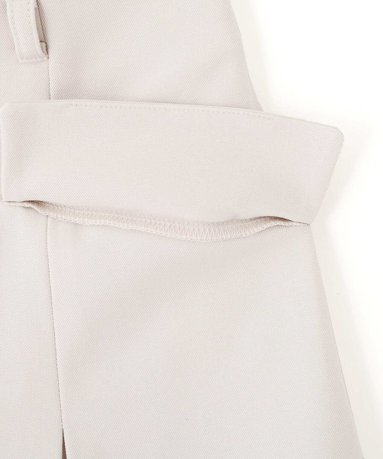 <セットアップ対応>ベルト付ベーシックツイルミニスカート