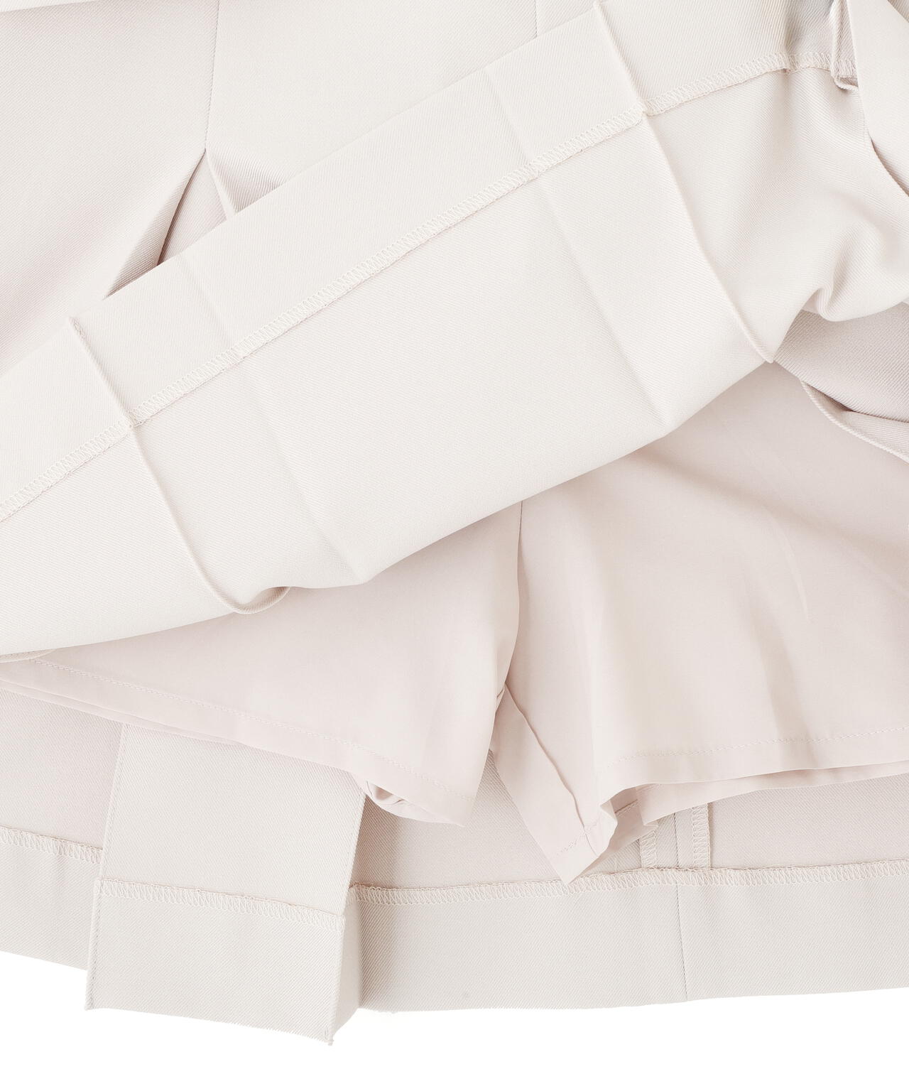 <セットアップ対応>ベルト付ベーシックツイルミニスカート