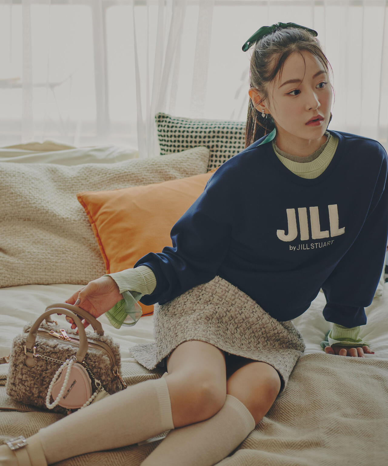 ファンシーツイードスカート